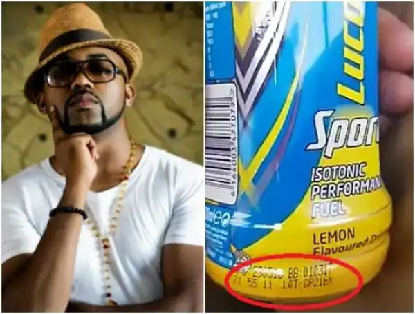 Banky W Discovers Half Way That He Drank An Expired Lucozade [See Photos]